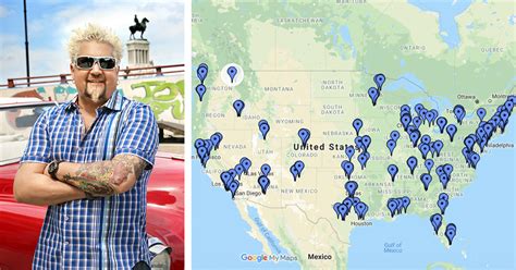 Key principles of MAP Diners Drive Ins And Dives Map